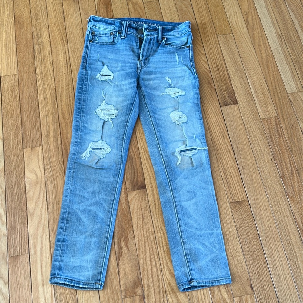 American Eagle, Light Blue jean distressed, 26x28